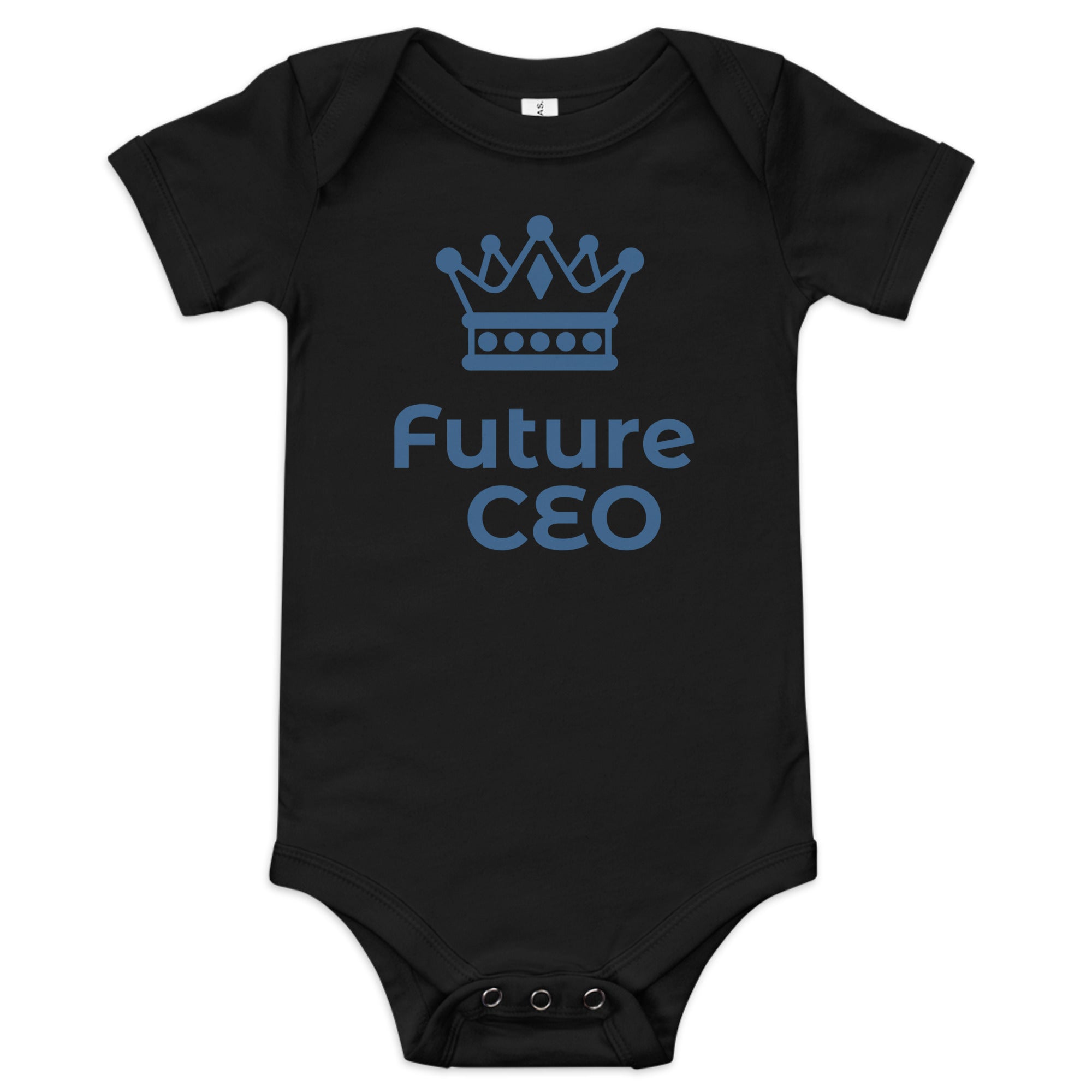 Organic Cotton Baby Bodysuit with "Future CEO" Design