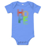 Black Baby Short Sleeve One-Piece with "Hope" Design