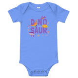 100% Cotton Black Baby Short Sleeve One-Piece with "Dinosaur" Design