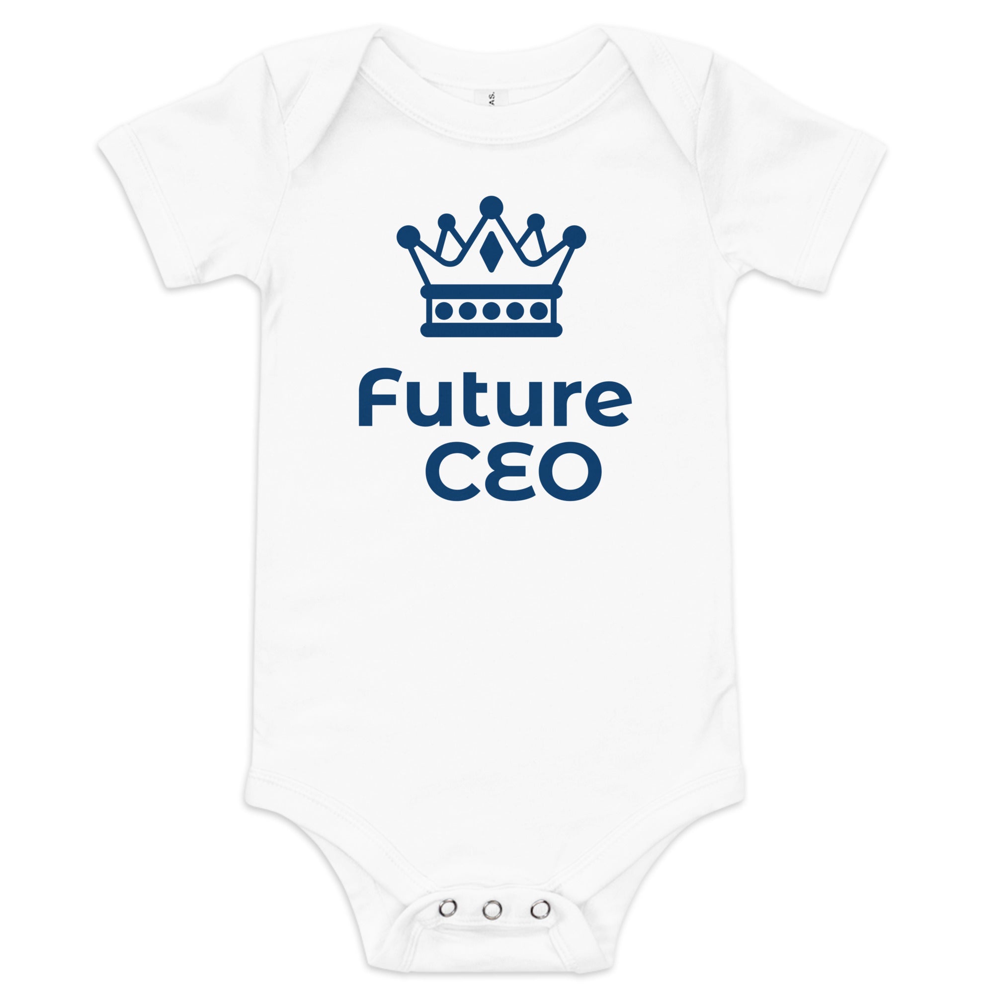 Organic Cotton Baby Bodysuit with "Future CEO" Design