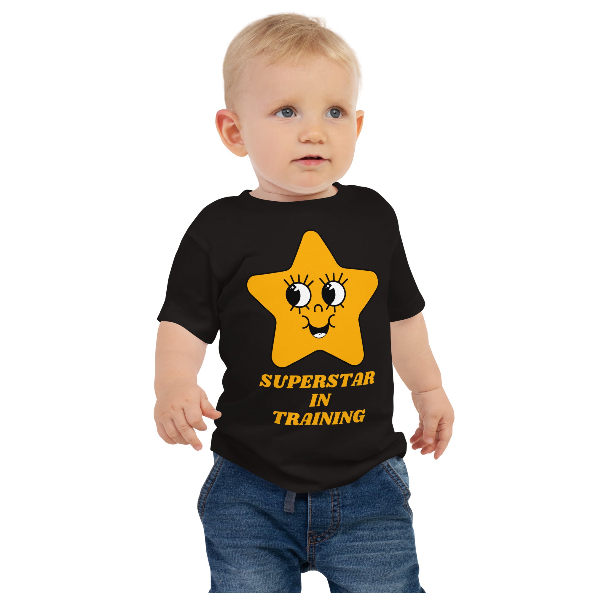 100% Cotton Baby T-Shirt with "Superstar in Training" Design