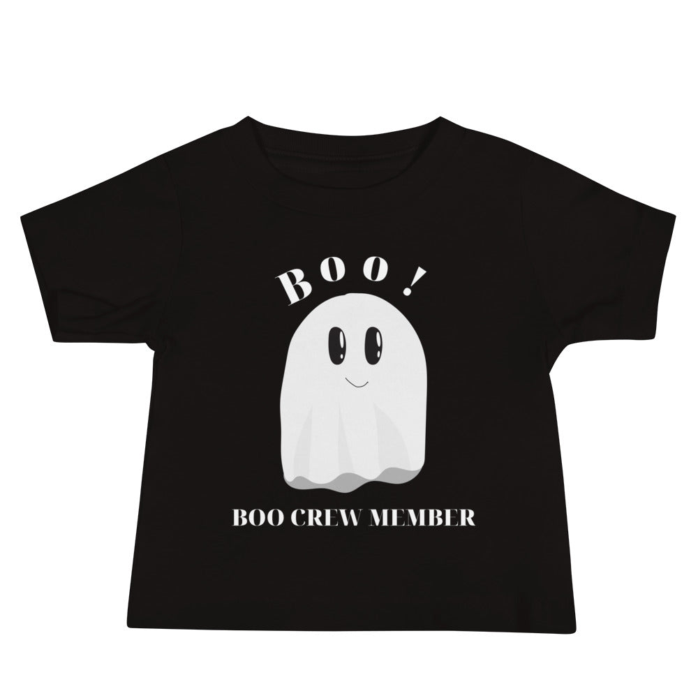 100% Cotton Baby T-Shirt with "Boo Crew Member" Design