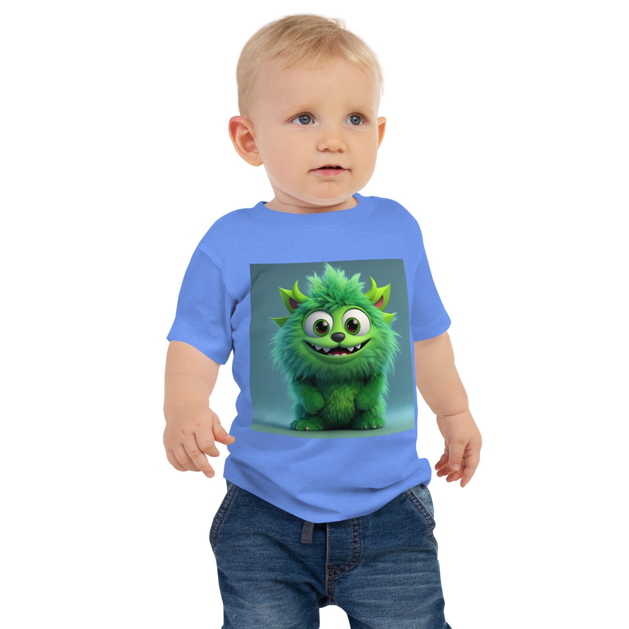 100% Cotton Baby T-Shirt with "Green Monster" Design