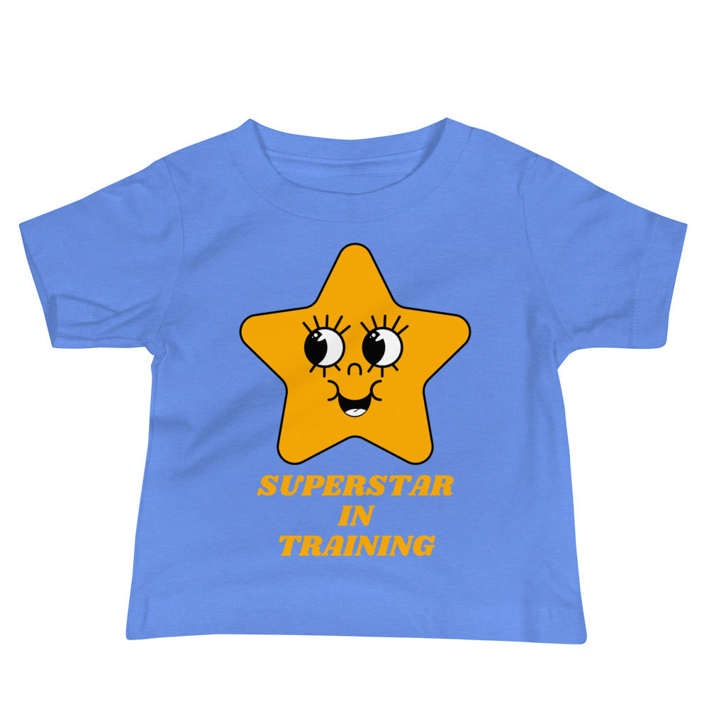 100% Cotton Baby T-Shirt with "Superstar in Training" Design