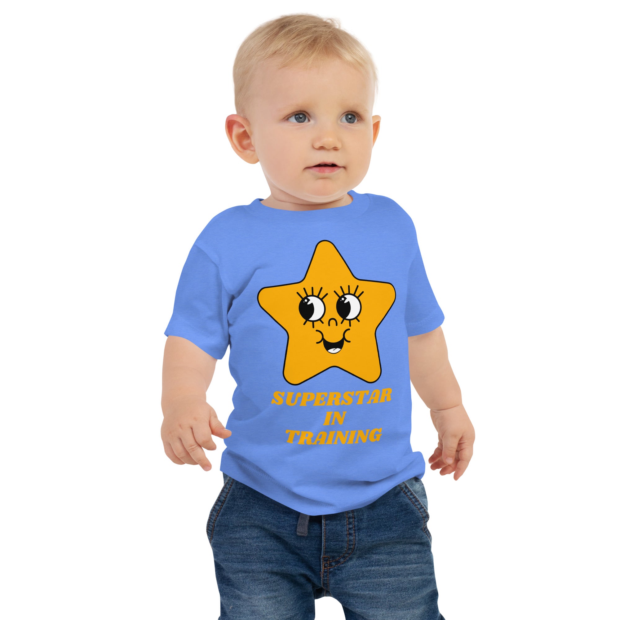 100% Cotton Baby T-Shirt with "Superstar in Training" Design