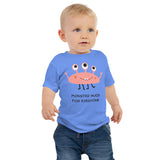 100% Cotton Baby T-Shirt with "Monster Hugs" Design