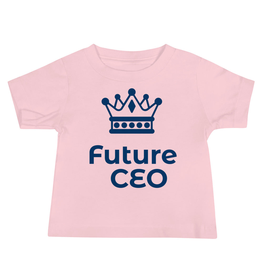 Organic Cotton Baby T-Shirt with "Future CEO" Design