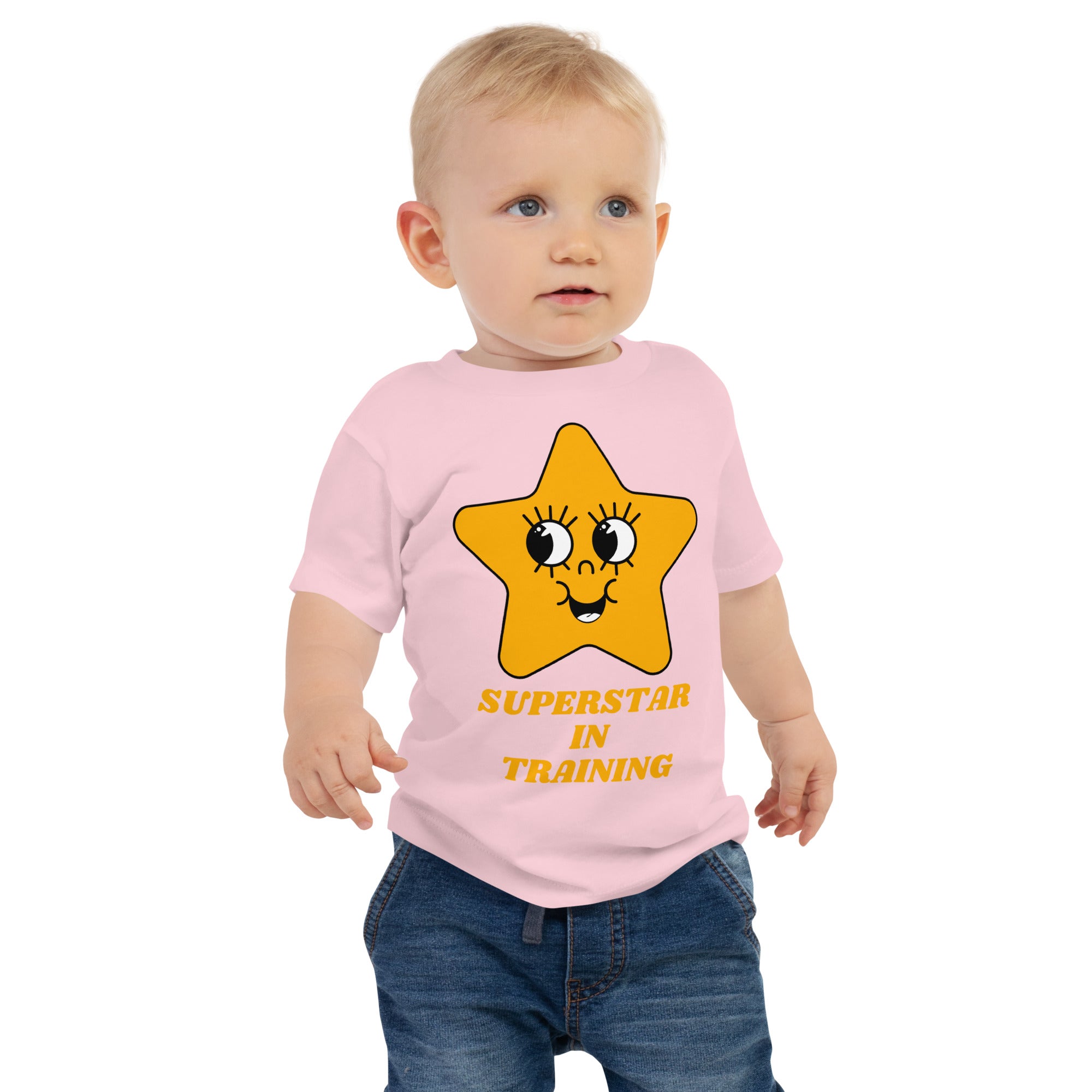 100% Cotton Baby T-Shirt with "Superstar in Training" Design