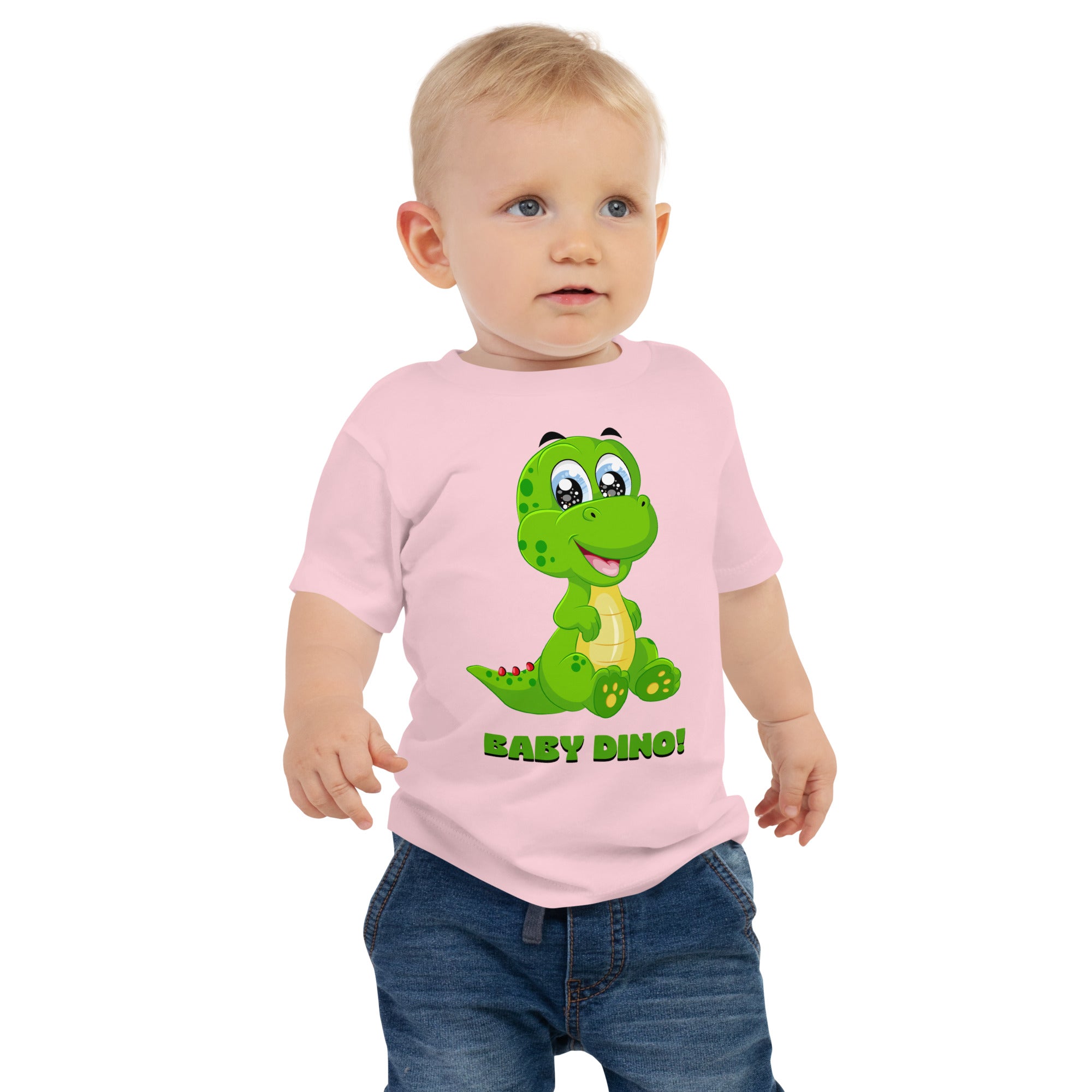 100% Cotton Baby T-Shirt with "Baby Dino" Design