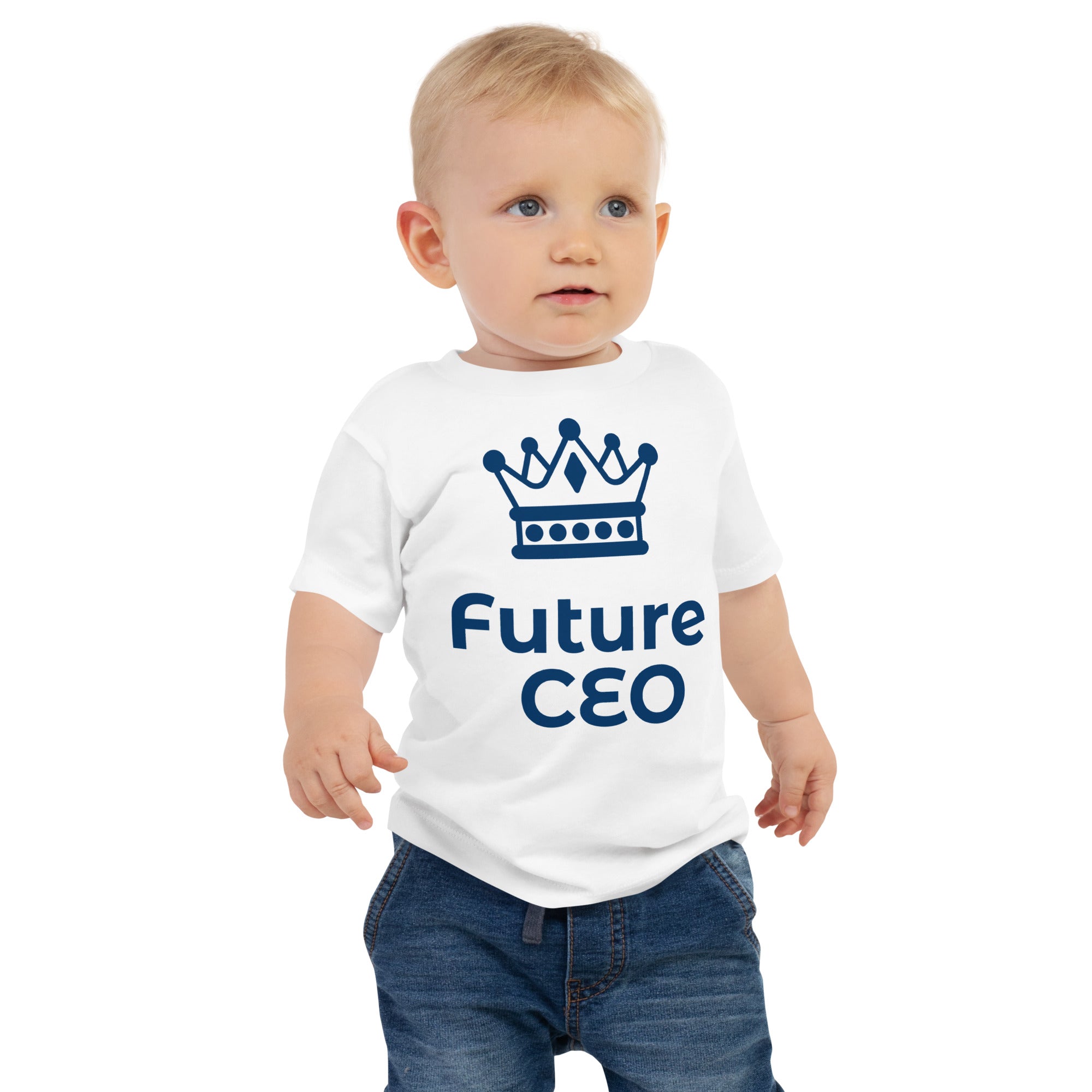 Organic Cotton Baby T-Shirt with "Future CEO" Design