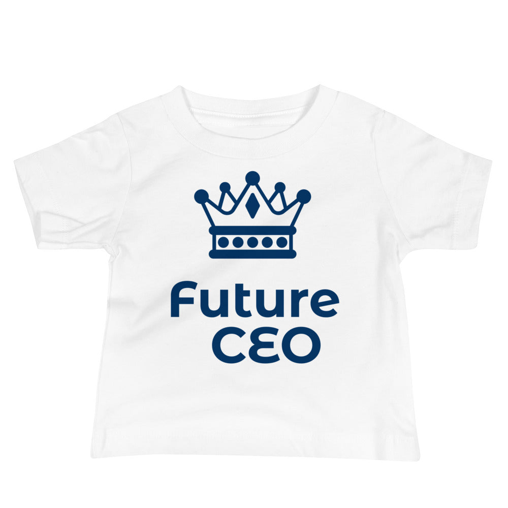 Organic Cotton Baby T-Shirt with "Future CEO" Design