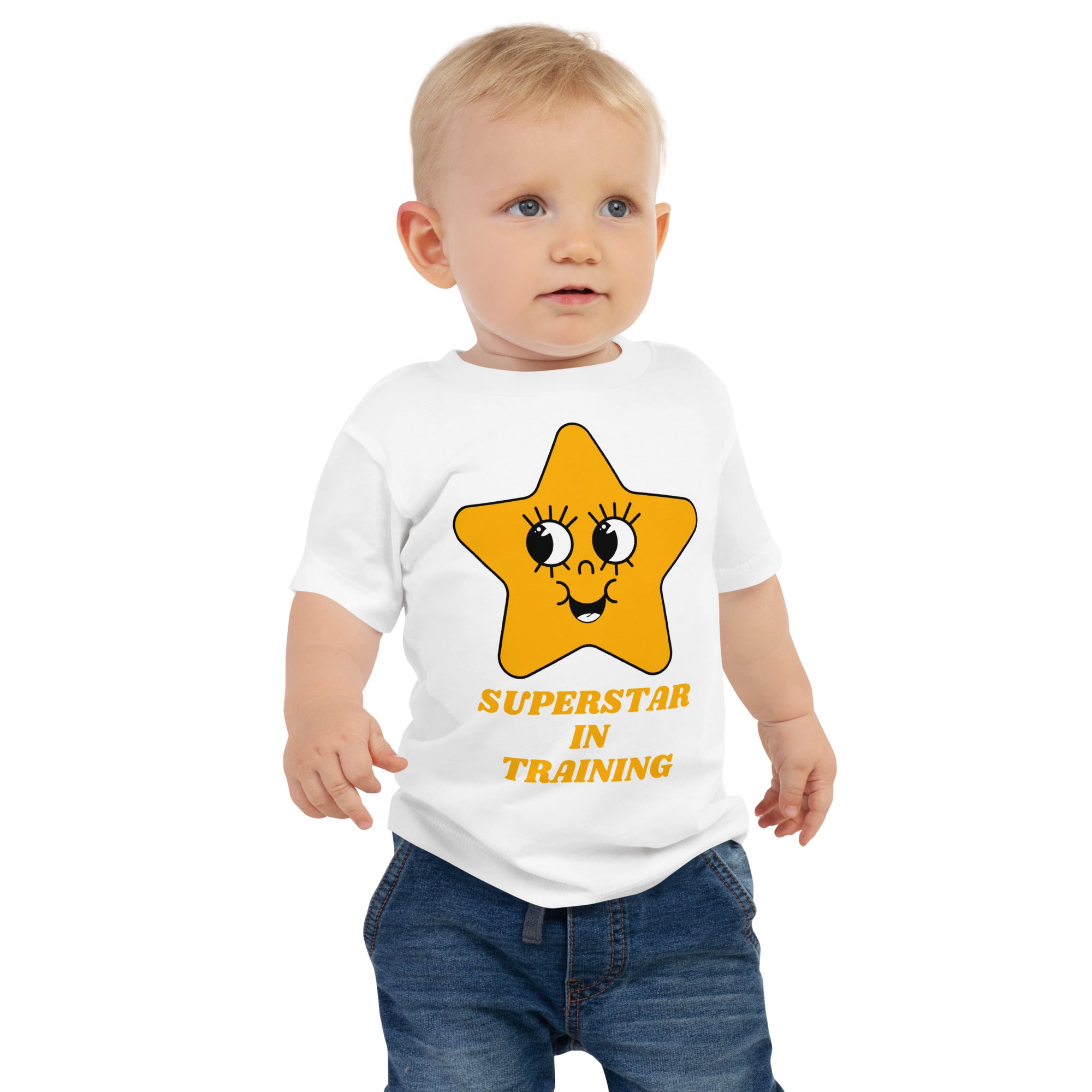 100% Cotton Baby T-Shirt with "Superstar in Training" Design