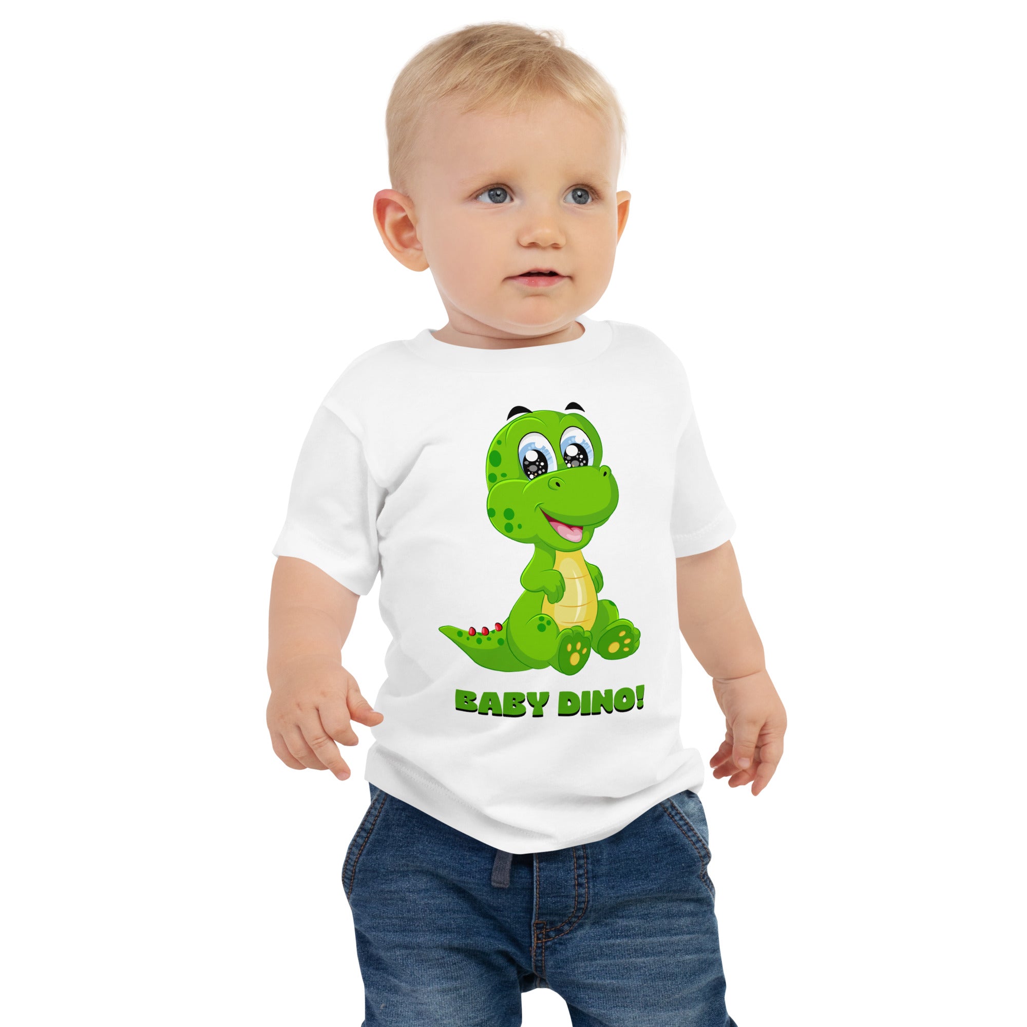 100% Cotton Baby T-Shirt with "Baby Dino" Design