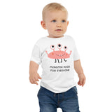 100% Cotton Baby T-Shirt with "Monster Hugs" Design