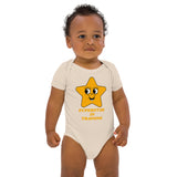 Organic Cotton Baby Bodysuit with "Superstar in Training" Design