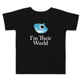 Super Comfy 100% Cotton Toddler Short-Sleeve Jersey T-Shirt with 'I'm Their World' Design