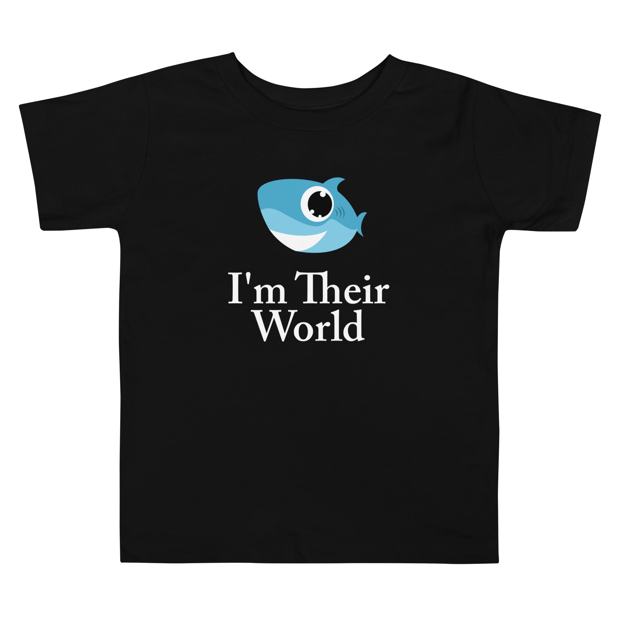 Super Comfy 100% Cotton Toddler Short-Sleeve Jersey T-Shirt with 'I'm Their World' Design