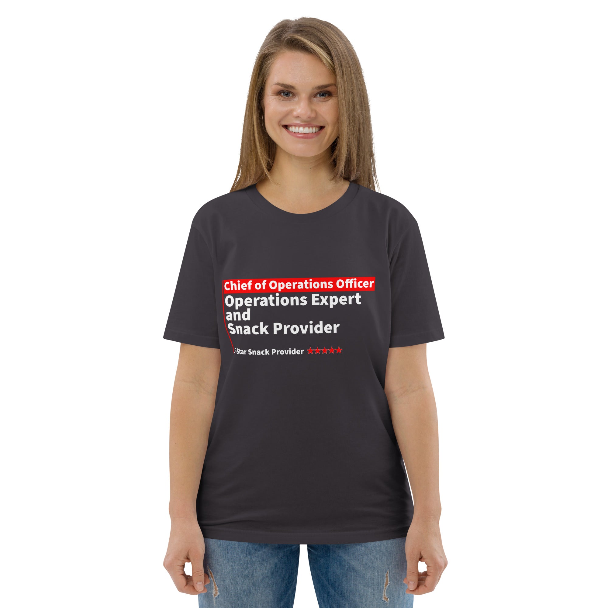 Chief of Operations Officer Unisex T-Shirt – Eco-Friendly Unisex T-Shirt – 100% Organic Ring-Spun Cotton, Super Comfy, High-Quality