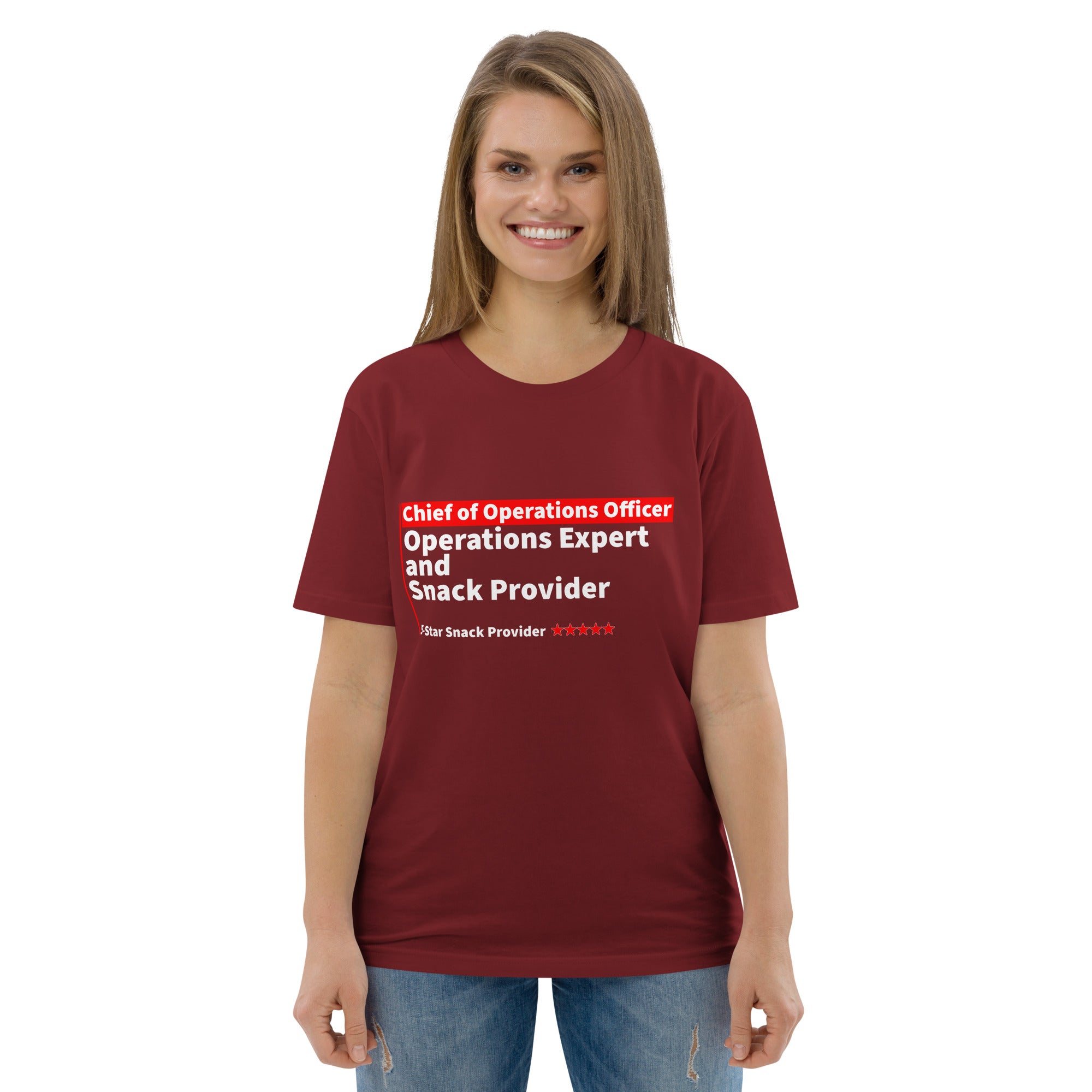 Chief of Operations Officer Unisex T-Shirt – Eco-Friendly Unisex T-Shirt – 100% Organic Ring-Spun Cotton, Super Comfy, High-Quality