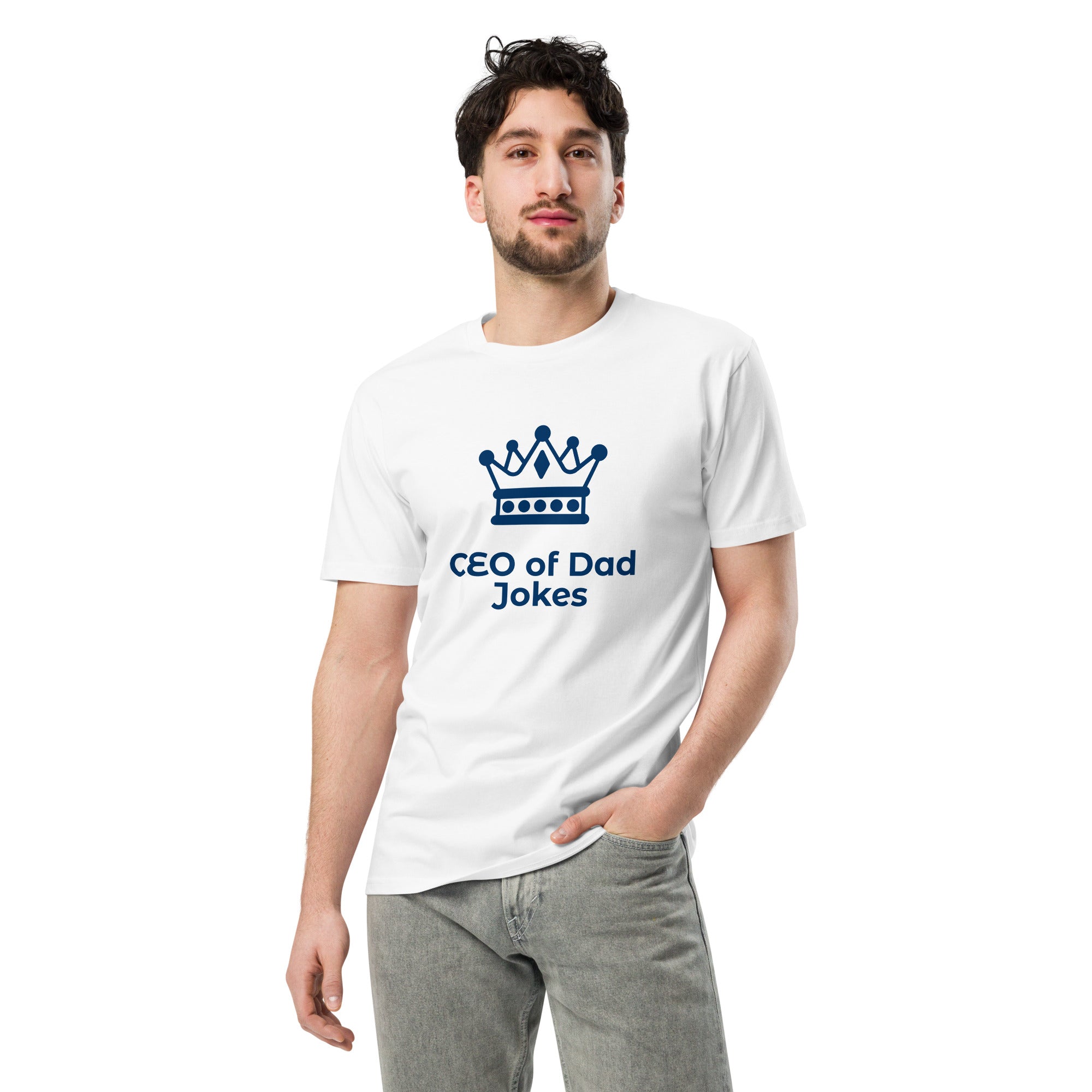 Unisex T-Shirt with "CEO of Dad Jokes" Design